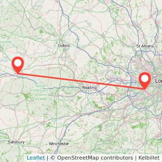 Swindon Twickenham train map