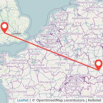 Swindon Munich bus map