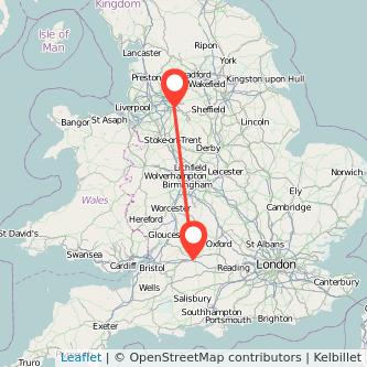 Swindon Stockport bus map