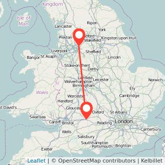 Swindon Oldham bus map