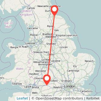 Swindon Middlesbrough bus map