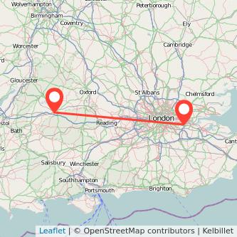 Swindon Dartford train map