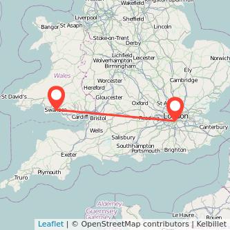 Swansea Mitcham train map