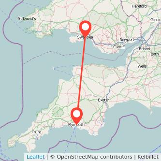 Swansea Plymouth train map