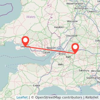 Swansea Chippenham train map