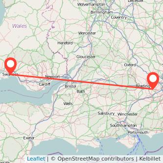 Swansea Bracknell bus map