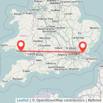 Swansea Basildon train map