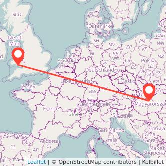 Swansea Budapest train map