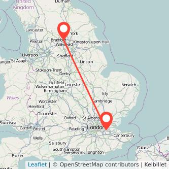 Swanscombe Leeds bus map