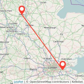 Swanscombe Derby bus map