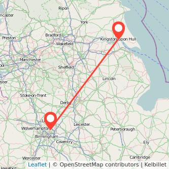 Sutton Coldfield Hull bus map