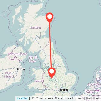 Sutton Coldfield Aberdeen train map