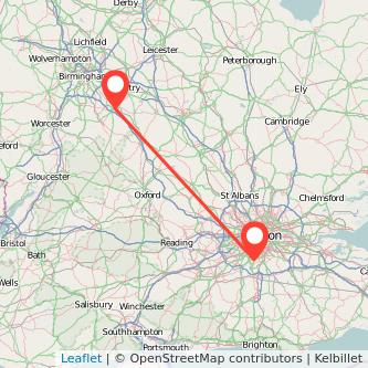 Sutton Warwick train map