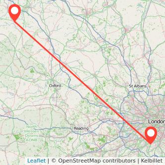 Sutton Stratford-upon-Avon train map