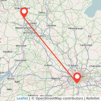 Sutton Stafford train map