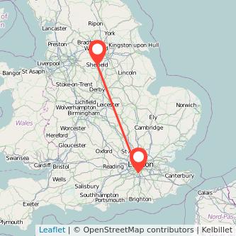 Sutton Sheffield bus map