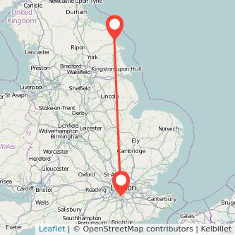 Sutton Scarborough train map