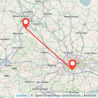 Sutton Redditch train map