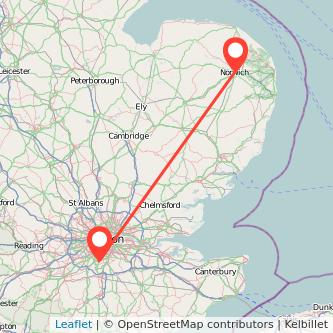 Sutton Norwich train map