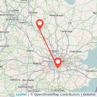 Sutton Northampton bus map