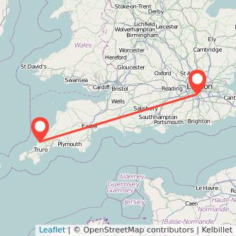 Sutton Newquay train map