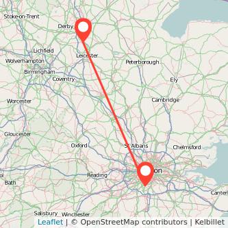 Sutton Loughborough train map