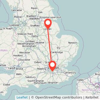 Sutton Lincoln train map