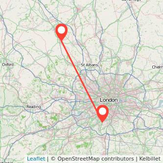 Sutton Leighton Buzzard bus map