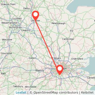 Sutton Leicester bus map