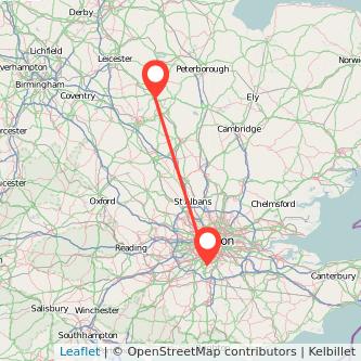 Sutton Kettering train map