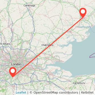 Sutton Ipswich bus map