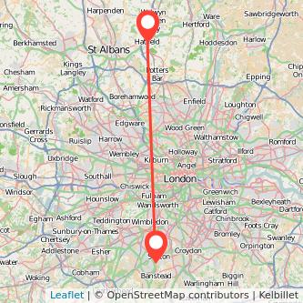 Sutton Hatfield bus map