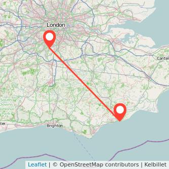 Sutton Hastings train map