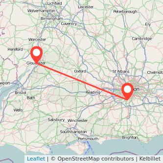 Sutton Gloucester bus map