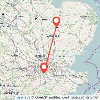 Sutton Ely train map