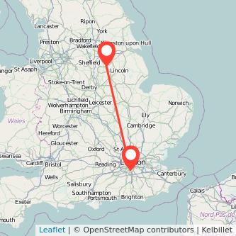 Sutton Retford bus map