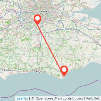 Sutton Eastbourne train map