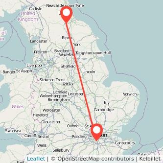 Sutton Darlington train map