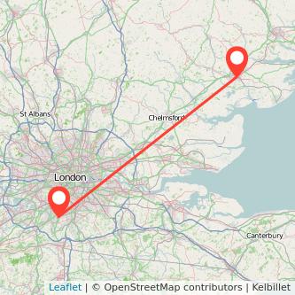 Sutton Colchester bus map