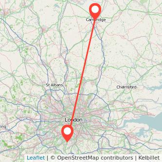 Sutton Cambridge bus map