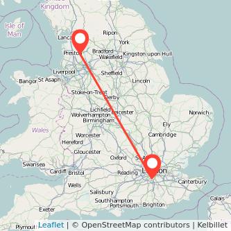 Sutton Blackburn train map