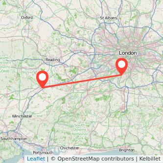 Sutton Basingstoke train map