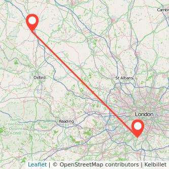 Sutton Banbury train map