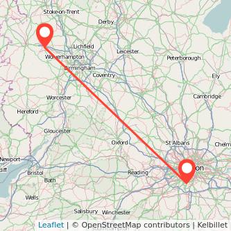 Sutton Telford train map