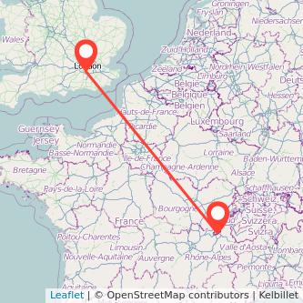 Sutton Geneva train map