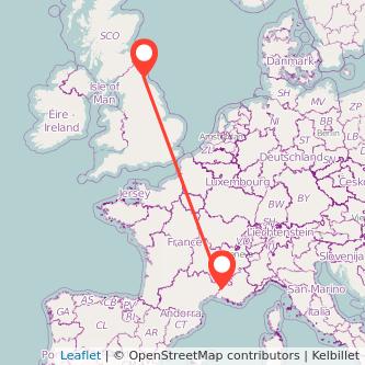 Sunderland Avignon bus map