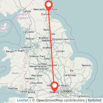 Sunderland Reading bus map