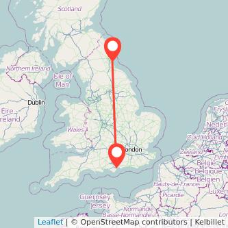 Sunderland Portsmouth bus map