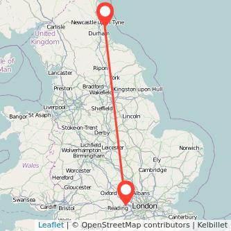 Sunderland Maidenhead bus map