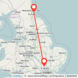 Sunderland Luton bus map